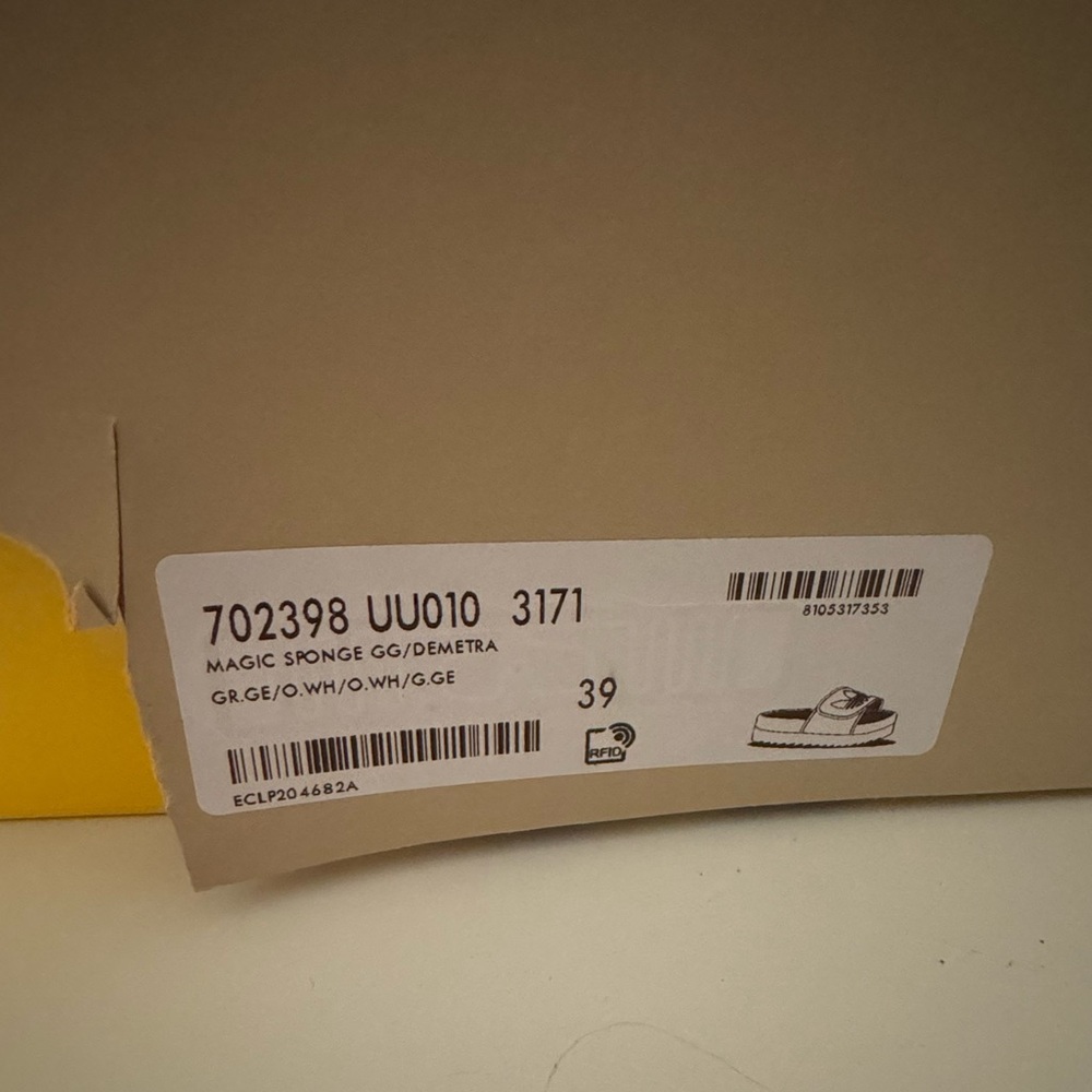 Gucci x Adidas Green Terry Slide Sandals (EU 39 / Women’s US 9) - Picture 6 of 10